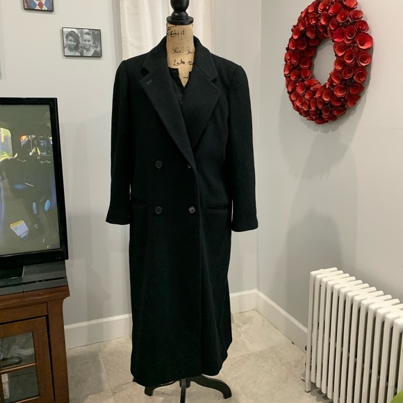 Perry Ellis Jackets & Blazers - Perry Ellis double breasted black wool coat 12